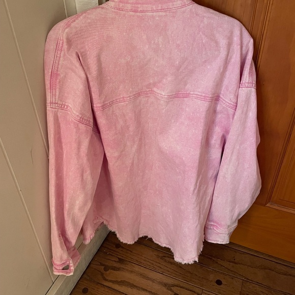 Pink denim jacket - Picture 3 of 3